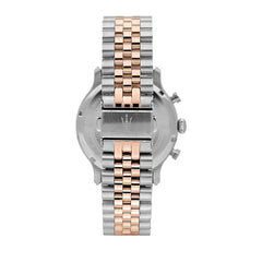 Maserati Men's Watch Epoca Limited Edition, 42mm Bracelet Chronograph, quartz watch - R8873618021 - Silver and Rose Gold