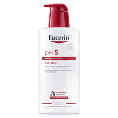 Eucerin pH5 Body Lotion with Dexpanthenol and Hyaluronic Acid, Intensive Moisturize & Quickly Absorbs, Suitable for Daily Moisture on Allergy-Prone Skin & Dry Sensitive Skin, 400ml