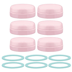 Maymom Solid Lids Aka Travel Caps w/Sealing Ring Compatible with Avent Bottle; Cap Replace Avent Natural Bottle Screw Ring n Sealing Disc; Fit Avent Anti-colic Polypropylene, Glass Bottle, Avent Pink