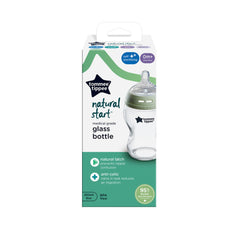 Tommee Tippee Tt42243877 Closer To Nature Glass Bottle, 250 ml Clear