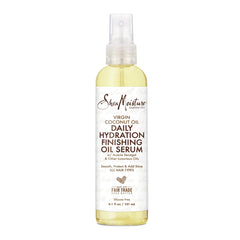 SHEA MOISTURE 100 percent Virgin Coconut Oil For All Hair Types Daily Hydration Finishing Oil Serum Silicone-Free 4.1 oz