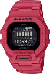 Casio G-Shock Analog-Digital World Time Watch-Red