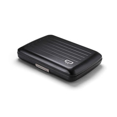 Aluminium Smart Case V2 Wallet - Metal Clasp - RFID Blocking Card Holder - Holds up to 10 Cards and Banknotes - Aluminum Black