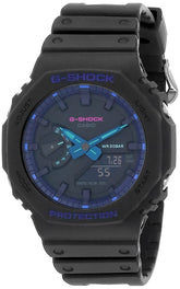 Casio G-Shock Analog-Digital World Time Watch - Black / Navy Blue