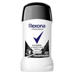 Rexona Women Antiperspirant Deodorant Stick, 48 hour sweat & odor protection, Antibacterial + Invisible, with MotionSense technology, 40ml