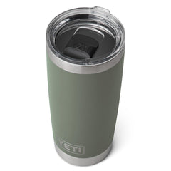 YETI Rambler 20 oz Tumbler, Stainless Steel, Vacuum Insulated with MagSlider Lid - Camp Green