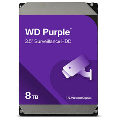Western Digital 8TB WD Surveillance Internal Hard Drive, Purple - SATA 6Gb/s, 128MB Cache, 3.5" - WD84PURZ