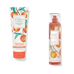 Bath & Body Works ~ Signature Collection ~ Pretty as a Peach~ Gift Set~ Fine Fragrance Mist & Ultra Shea Body Cream