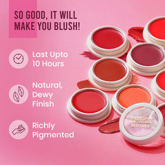 Insight Cosmetics Crème Blusher, Face Makeup, Soft Salmon, 3.5 gm(B-02=01)