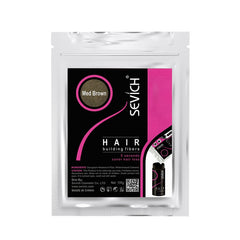Sevitch (Medium Brown) - Hair Fibers - Original Hair Reconstruction Fibers, Natural Keratin Fibers for Thinning Hair, 100g - Medium Brown
