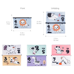 Jenilily Baby Books Mirror Tummy Time Toys, Touch and Feel Crinkle Cloth Books Early Educational Soft Toys for Infants Toddlers, Baby Gift