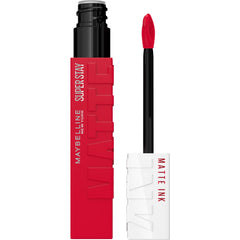 Maybelline Super Stay Matte Ink Liquid Lipstick Makeup, Long Lasting High Impact Color, Up to 16H Wear, Shot Caller, Bright Pinky Red, 1 Count