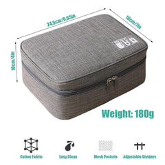 AYVICCO Electronics Organizer Travel Universal Cable Organizer Bag Waterproof Electronics Accessories Portable Storage Cases for Cable, Charger, Phone, USB, SD Card, Hard Drives, Power Bank
