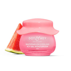 DOT & KEY Watermelon Cooling Icy Gel Moisturizer Instantly Cools Skin, Hyaluronic Controls Excess Oil, Boosts Radianc Refreshes & Soothes Skin, Non-sticky & Non-greasy Clear 60 g (Pack of 1)