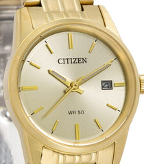 Citizen Womens Analogue Quartz Watch with Stainless Steel Strap EU6002-51P, Gold, One Size, Bracelet