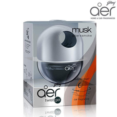 Godrej aer Twist Car Air Freshener Musk After Smoke 45 G, Black