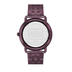 COACH WOMEN'S PURPLE DIAL IONIC PLATED PURPLE STEEL BRACELET WATCH - 14504298