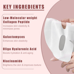 Bio Collagen Real Deep Cleansing Mask, Overnight Hydrating Hydrogel Mask, Minimizes Pores, Improves Elasticity, Travel Essential, 34g, For All Skin Types (12 Pack)