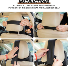 THMINS Car Headrest Pillow,Car Seat Neck Pillows,Car Neck Support,Memory Foam, Soft, Breathable, For Neck Pain Relieve & Cervical Support…