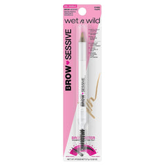 Wet n Wild Eyebrow Pencil By Brow-Sessive Brow Makeup Pencil Liner Blending Brush, Precise, Fine Tip, Shapes, Defines, Fills, Blonde Taupe