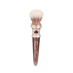 Flower Knows Chocolate Wonder-Shop Blush Brush - Soft Makeup Brush for Highlighter, Bronzer, and Contour (Cocoa Brown)