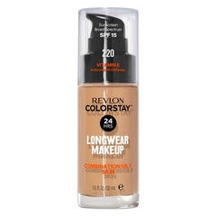 Revlon ColorStay Makeup Foundation for Combination/Oily Skin, 30ml, 220 Natural Beige