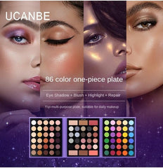 UCANBE 86 Color 2nd Gen Multi Functional Makeup Palette Shimmer and Matte Eyeshadow Contour Blush and Highlighter