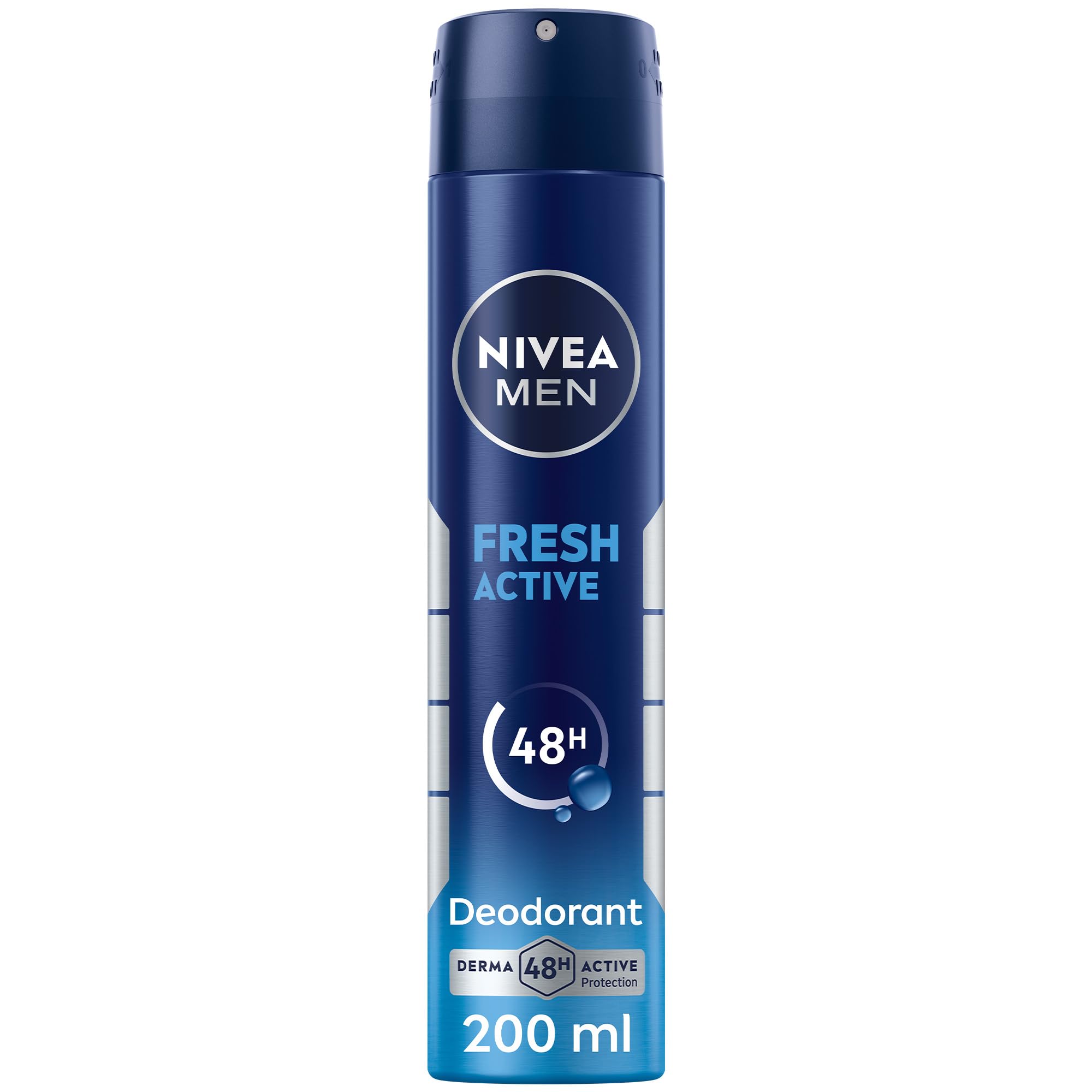NIVEA MEN Antiperspirant Spray for Men, Fresh Active Fresh Scent, 200m