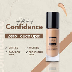 aden Fluid Foundation - Sweat & Water Proof Full Coverage (20ml, 01 Porcelain)