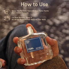 COAL Clean Beauty Luxury Perfume RAVN Homme Eau De Parfum With Notes Whisky, Tobac, Oud, Sandalwood, Cinnamon & Vanilla | Long Lasting Fragrance | Gift for Men | For Him | 100 ml