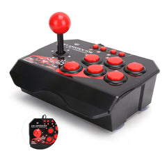 Bewinner1 joystick Machine for Switch/PC/PS3, Fight Stick with USB Port Wired Joystick Games Accessories Spherical Metal Joystick And 6 Round Control Buttons