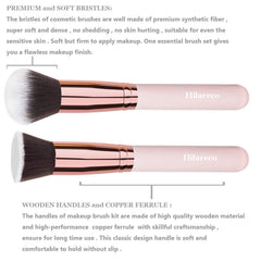 PHOERA Foundation Full Coverage Makeup, Mushroom Head Air Cushion CC Cream Natural Foundation, PHOERA Primer, PHOERA Powder, Brushes Foundation Brush,2 Makeup Sponge (101 Porcelain + 02Natural CC)