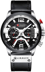 CURREN Stainless Steel Chronograph Men's Watch (Black Dial Black Colored Strap)