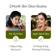 Kapiva Skin Foods Glow Mix & Kumkumadi Glow Oil | For Glowing Skin Inside Out
