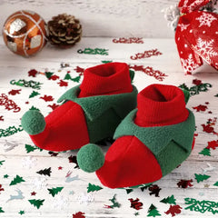 PATPAT Baby / Toddler Christmas Two Tone Walking Shoes Red