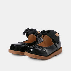 Patpat Toddler / Kids Bow Decor Black Flat Shoes black