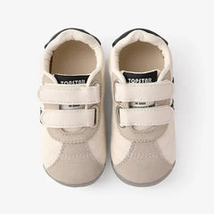 PATPAT Toddler /Kids Sneakers Color-block Velcro Sports Shoes Black