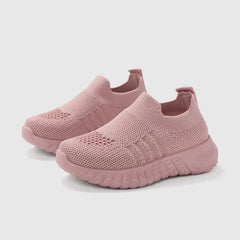 PATPAT Toddler/Kids Sneakers Solid Slip-on Non-slip Tennis Shoes Pink