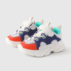 PATPAT Toddler/Kids Sneakers Fabric Stitching Mesh Sports Shoes blue