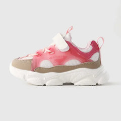 PATPAT Toddler/Kids Sneakers Fabric Stitching Mesh Sports Shoes Pink