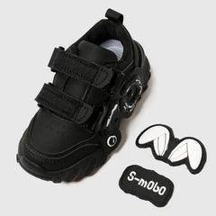PATPAT Kids Girl/Boy Sneakers Childlike Hyper-Tactile 3D Rabbit Pattern Sports Shoes Black