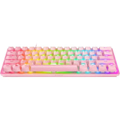 Razer Huntsman Mini (Quartz Edition) 60% Optical Gaming Keyboard, Clicky Optical Switches, RGB Lighting - Pink