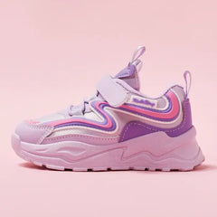 PATPAT Toddler/Kids Sneakers Unisex Sporty Style Velcro Closure Basketball Shoes purple