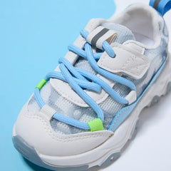 Patpat Toddler/Kids Sneakers Breathable Lace-up Basketball Shoes blue