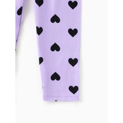 Patpat Toddler/Kid Girl Elasticized Leggings Purple