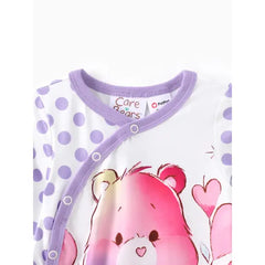 Patpat Care Bears Baby Girl Character Print Long-sleeve Cute Romper/One Piece Purple