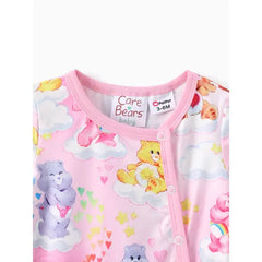 Patpat Care Bears Baby Girl Character Print Long-sleeve Cute Romper/One Piece pink