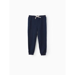 Patpat Toddler Boy/Girl Solid Color Sporty Joggers Pants Blue
