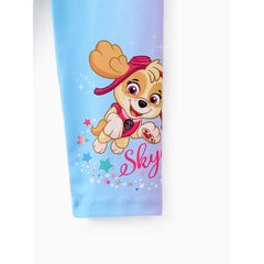 PATPAT PAW Patrol Toddler Girl Skye Hooded Jacket/Mesh Flutter-sleeve Sweatshirt/Leggings