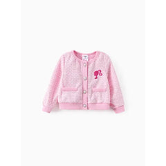 Patpat Barbie Outfit Toddler/Kid Girl Character Print Sweet Secret Button Top pink